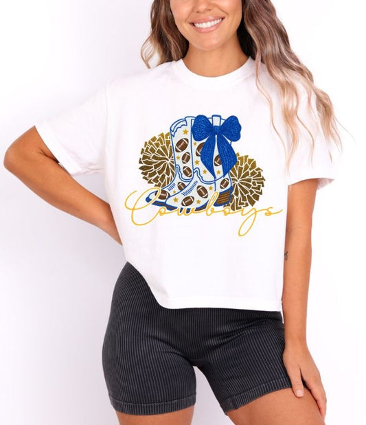 Cowboys - Royal Blue/Yellow Gold (Drill Team Mascots)  - DTF