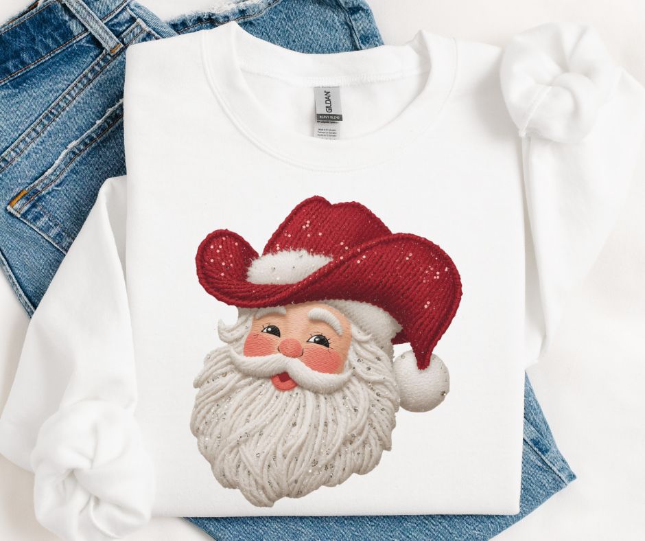 Cowboy Santa (Yarn) - DTF