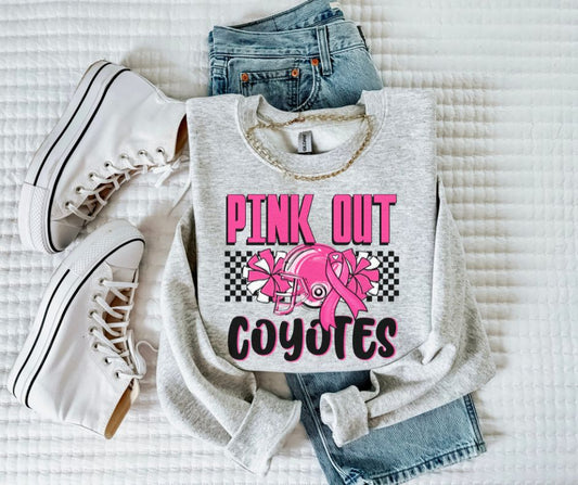 Coyotes (Pink Out Check Mascots) - DTF