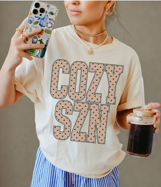 Cozy Season (polka dots) - DTF