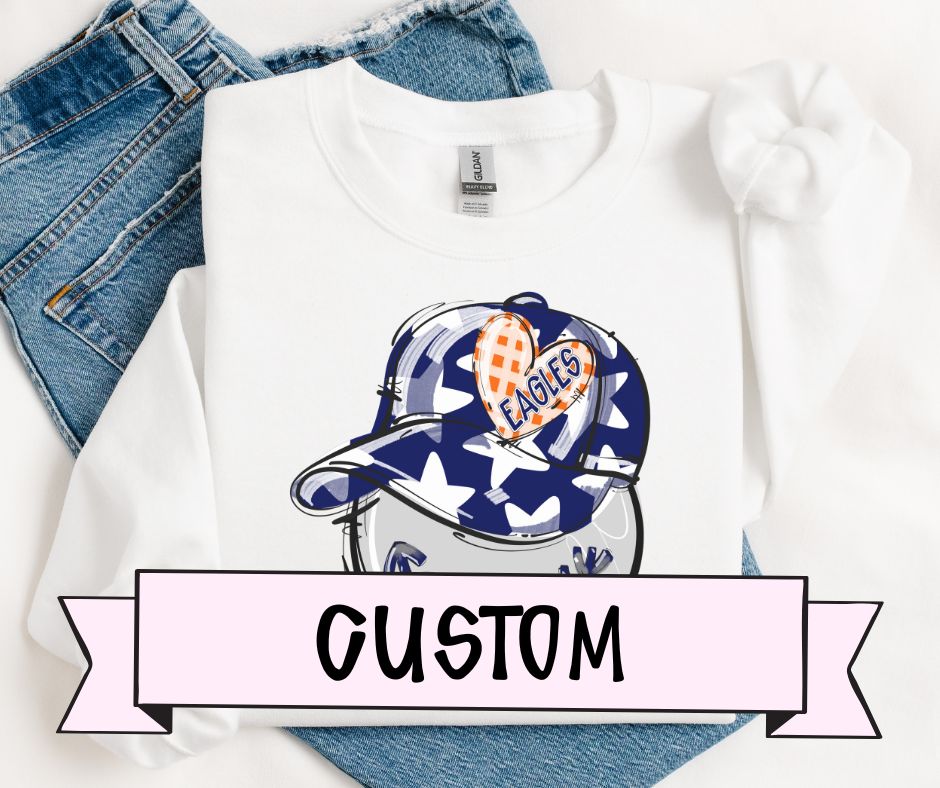 Custom (Play Ball Heart Mascot) - Design/Mock Up