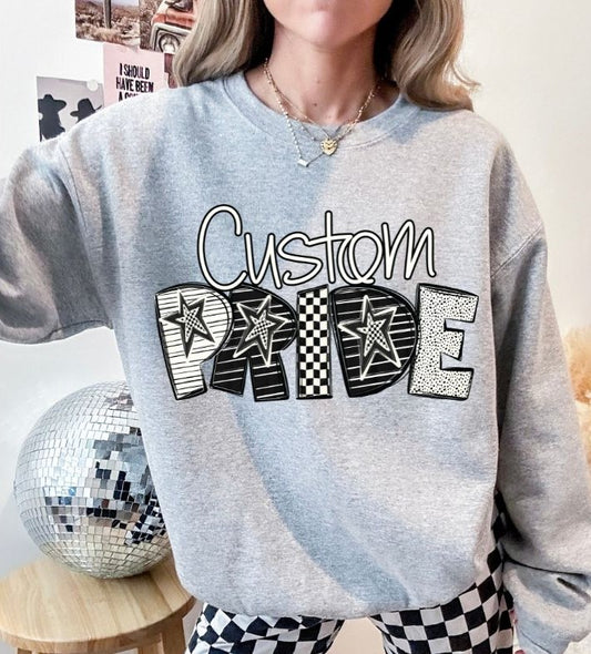 Custom (Pride Word Art Mascot) - Design/Mock Up
