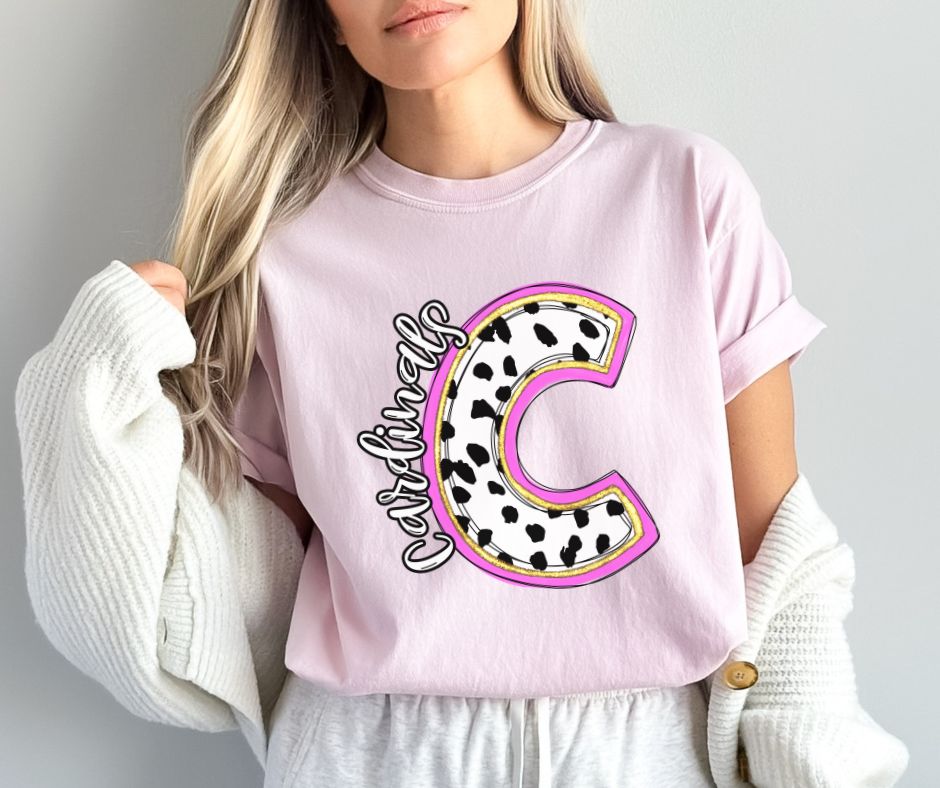 Cardinals (Spotty Dottie Initials) - DTF