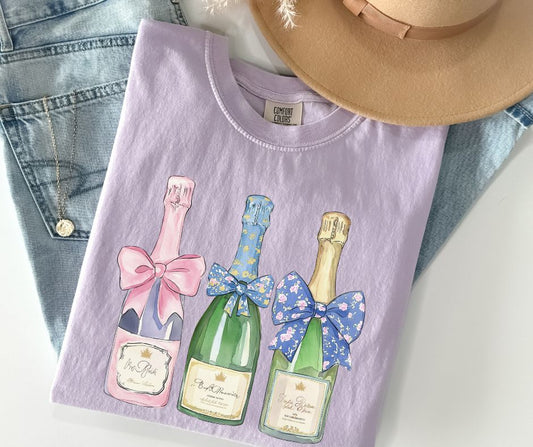 Champagne Bottles (Watercolor) - DTF
