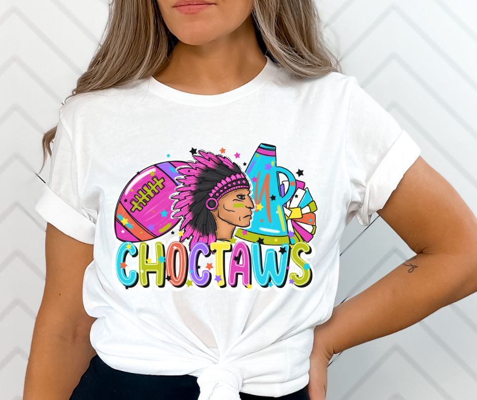 Choctaws (Mascots - Bright Cheer and Football) - DTF – BEC Print & Apparel