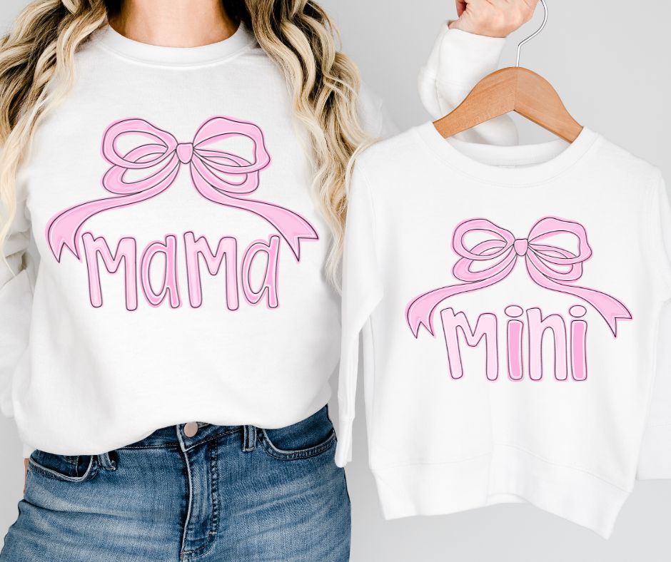 Mama & Mini Coquette (Pink) - DTF
