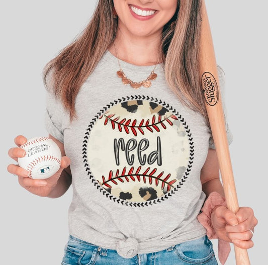 Reed (Leopard Baseball Mascot) - DTF