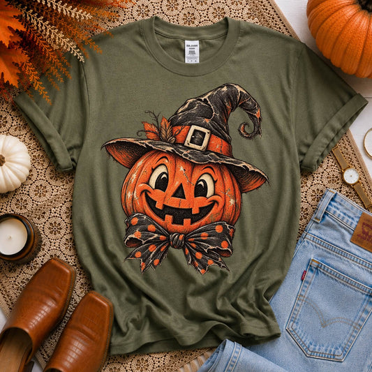 Jack O Lantern Vintage Sketch - DTF