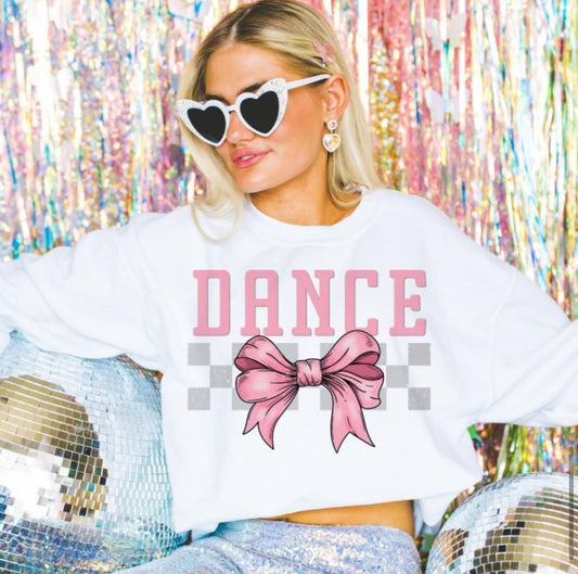 Dance (Checkered Bow - coquette)  - DTF
