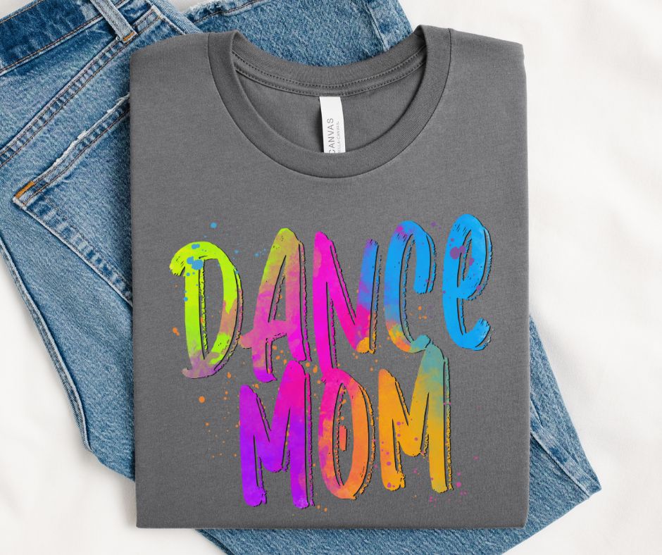 Dance Mom (Bright Colored Graffiti Style Words) - DTF