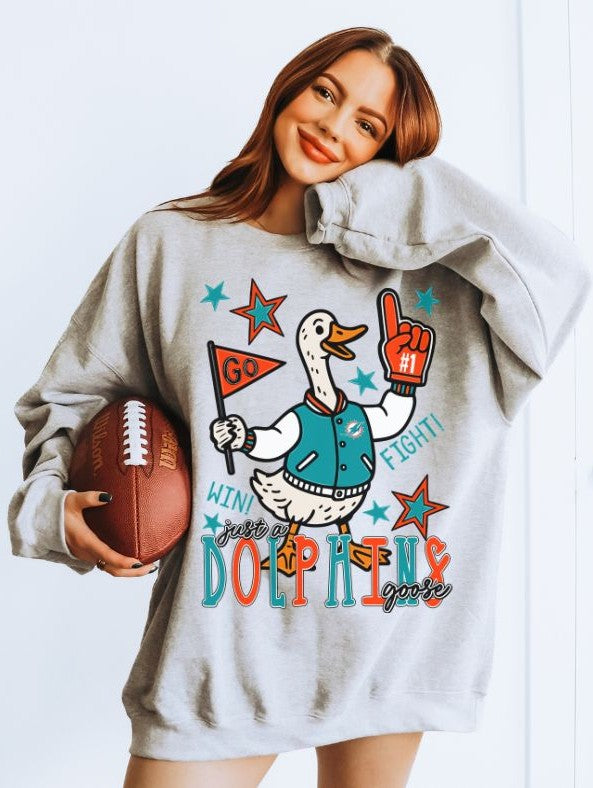 Just a DOLPHINS Goose - DTF