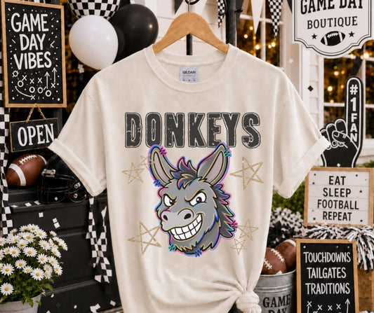Donkeys (Grunge Varsity Mascot) - DTF
