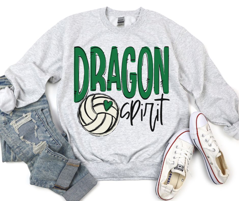 Team Go Spirit Dragon (Volleyball Kelly Green) - DTF