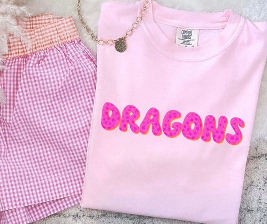 Dragons (Pink Bubble Stars Mascot) - DTF