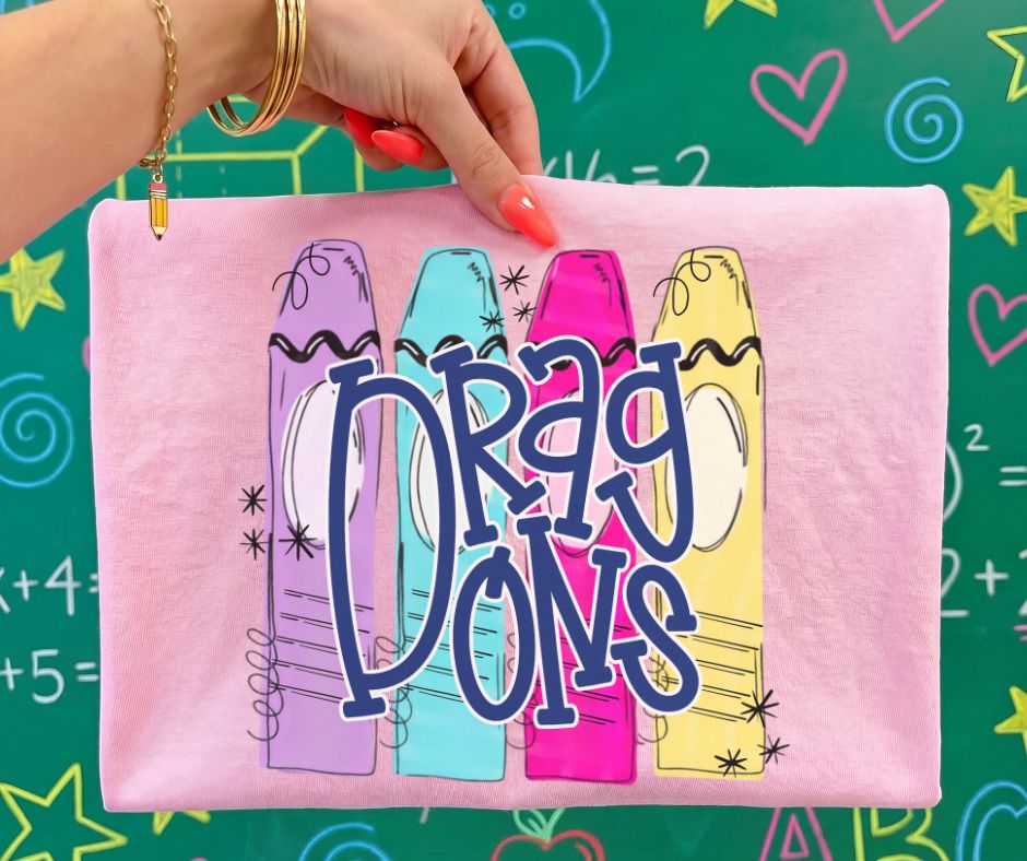 Dragons (Crayon Doodle Mascots) - DTF