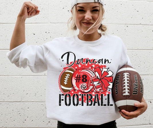 Duncan - Red (Stars Football Mascots) - DTF