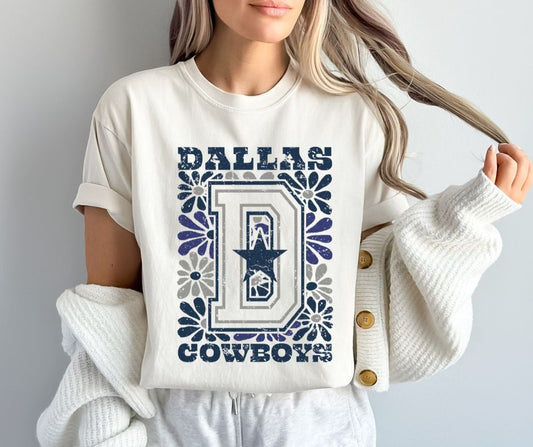 Cowboys  (Groovy Floral) - DTF