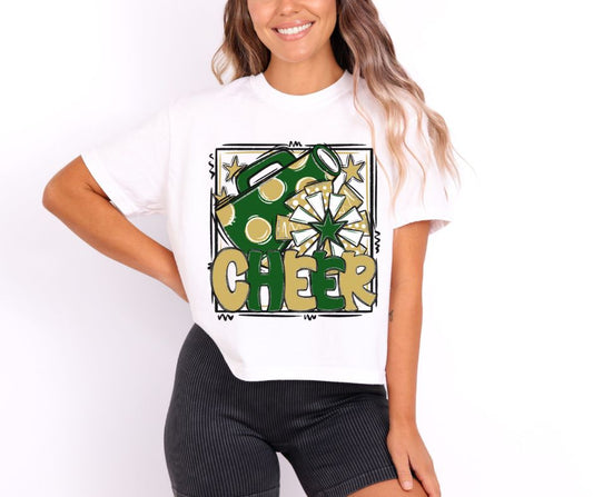 Cheer Collection (dark green/vegas gold) - DTF