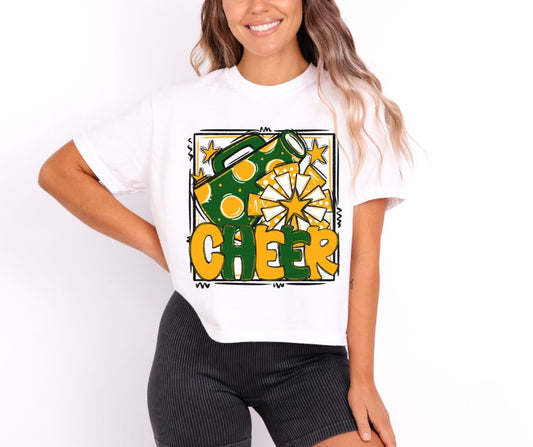 Cheer Collection (dark green/yellow gold) - DTF