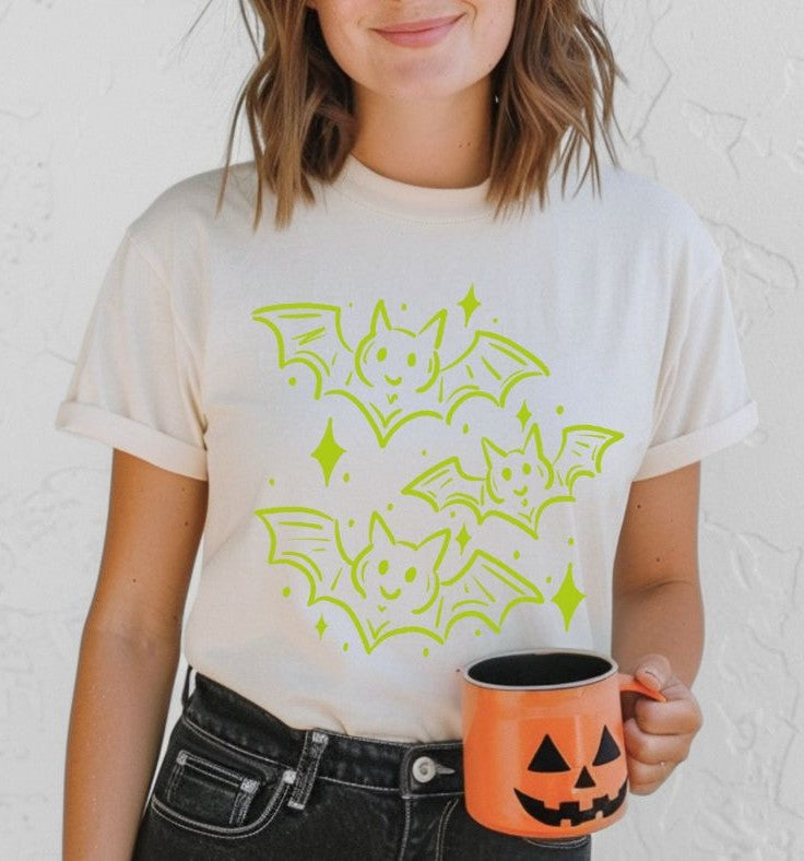 Doodle Halloween Bats - DTF