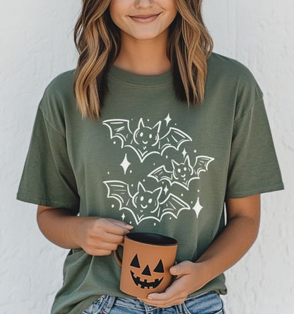 Doodle Halloween Bats - DTF