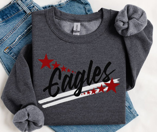 Eagles - Black/Crimson(Spirit Stars Mascots) - DTF