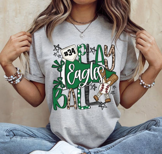 Eagles - Kelly Green (Play Ball Baseball) - DTF