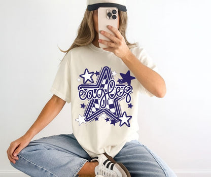 CUSTOM (BW Checkered Star Mascot - COLOR CHANGE ONLY) - Design/Mock Up