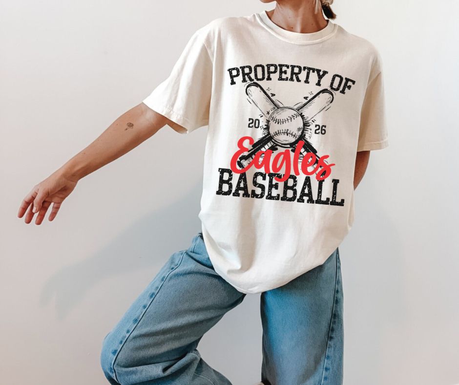 Eagles - Red (Property Of Baseball) - DTF