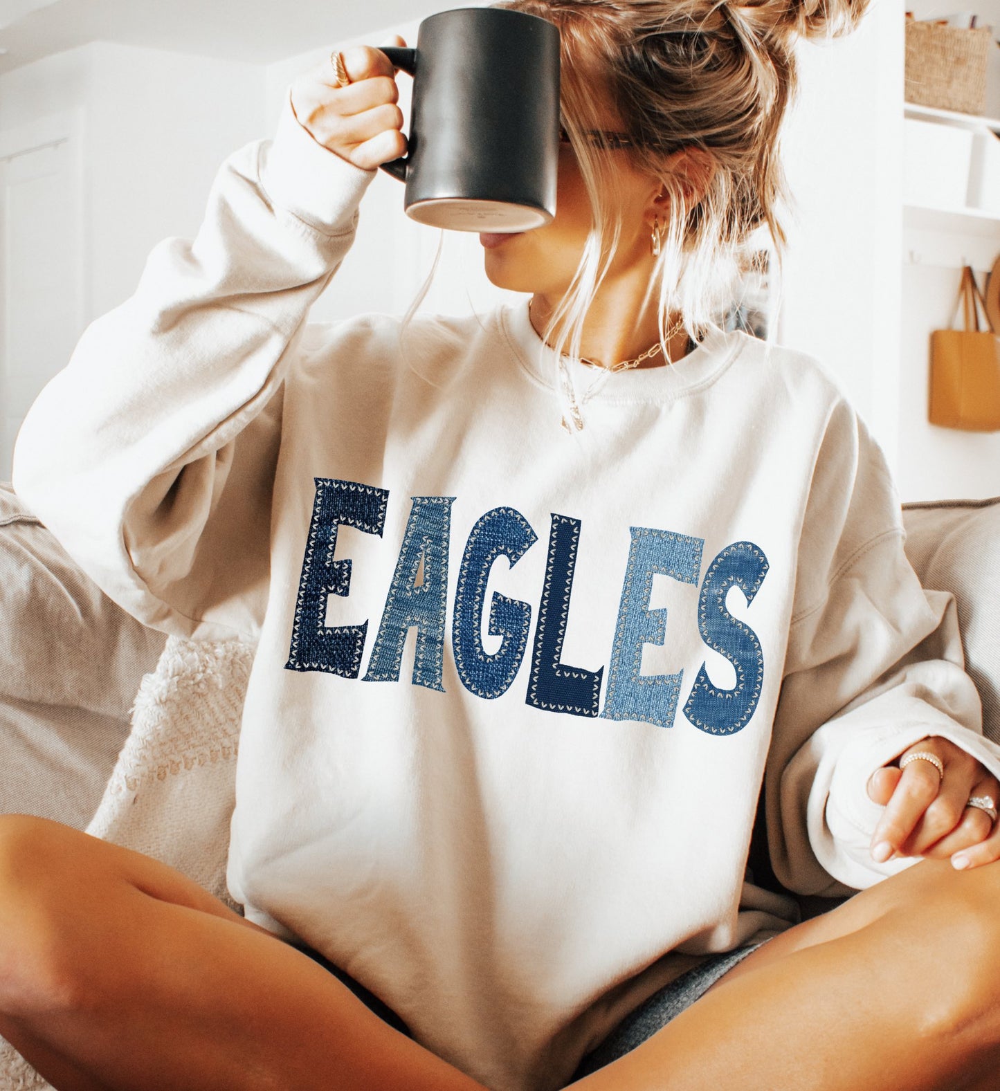 Eagles (Denim Stitch Mascot) - DTF