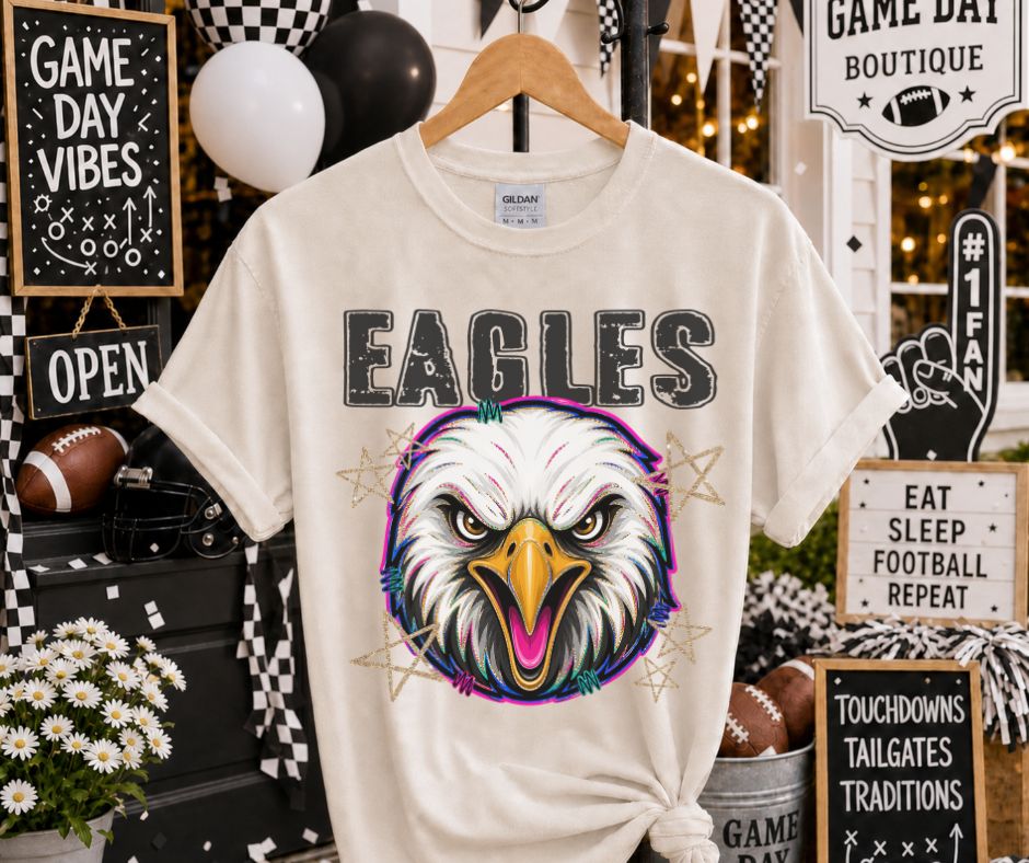 Eagles (Grunge Varsity Mascot) - DTF