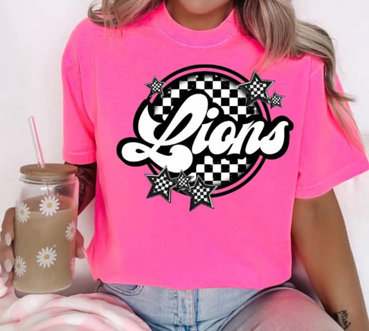 Lions (Checkered Stars Mascot) - DTF