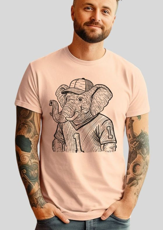 Elephant (Sketched Jersey Mascot) - DTF