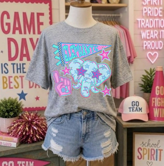 Elephants (Doodle Star Mascot) - DTF