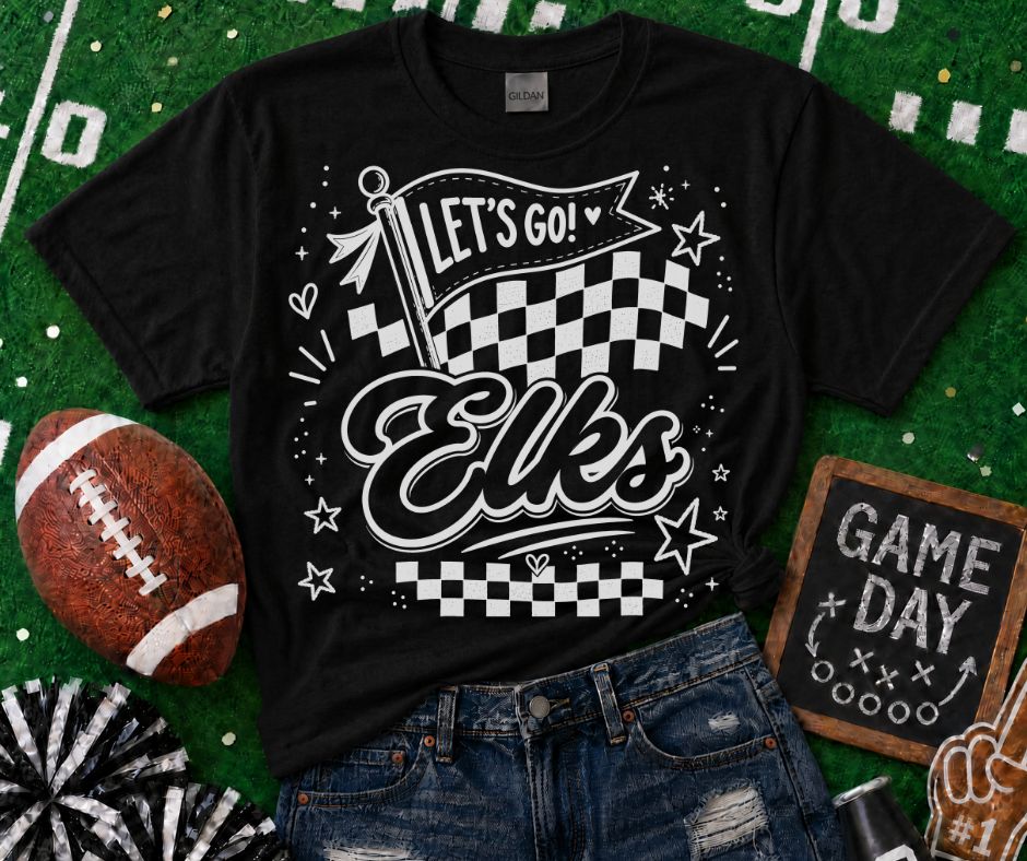 Elks (Lets Go Doodle Check Mascot) - DTF