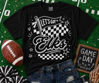 Elks (Lets Go Doodle Check Mascot) - DTF