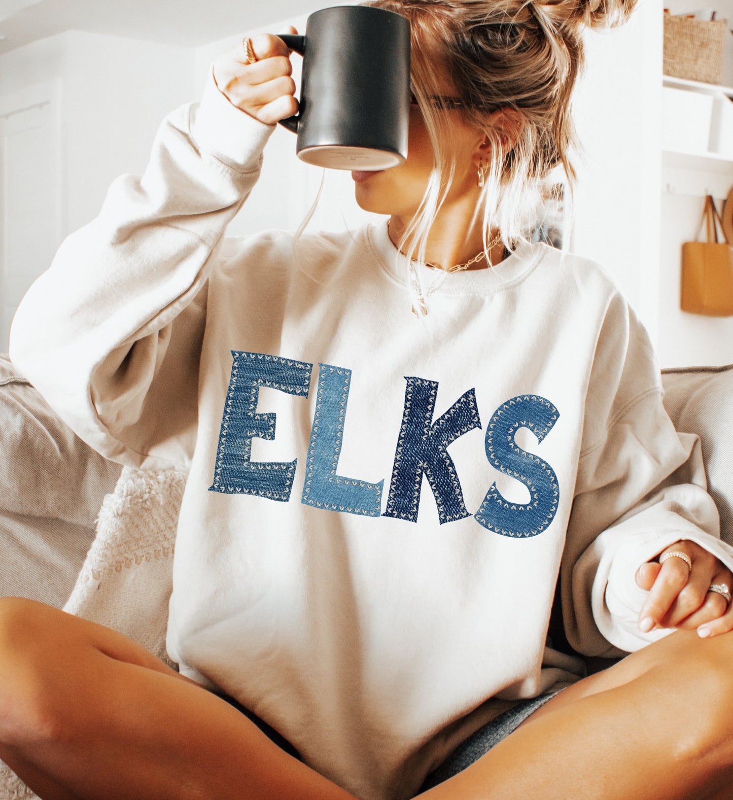 Elks (Denim Stitch Mascot) - DTF