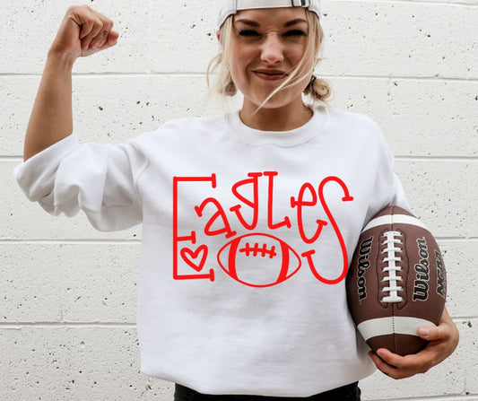 CUSTOM (Doodle Football  Mascot - COLOR CHANGE ONLY) - Design/Mock Up (Copy)