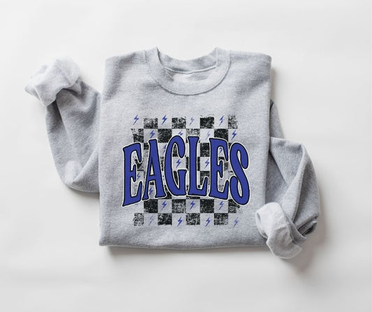 Eagles checkerboard (royal blue/black) - DTF