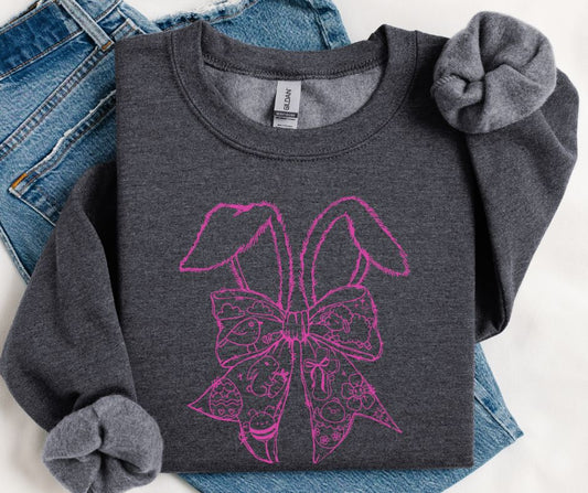 Bunny Bow Ears (pink) - DTF