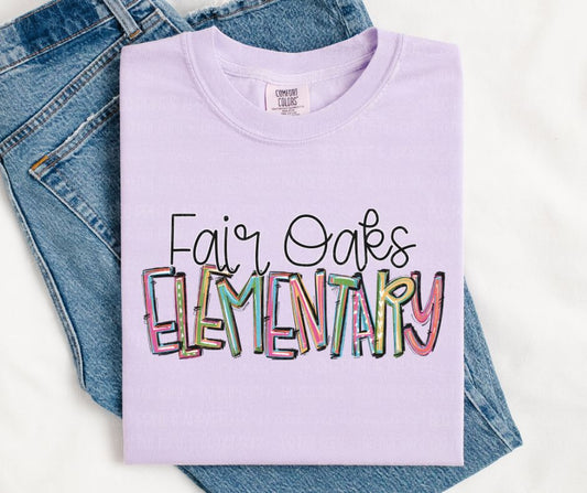 CUSTOM School Name (Pixie School Set) - DTF