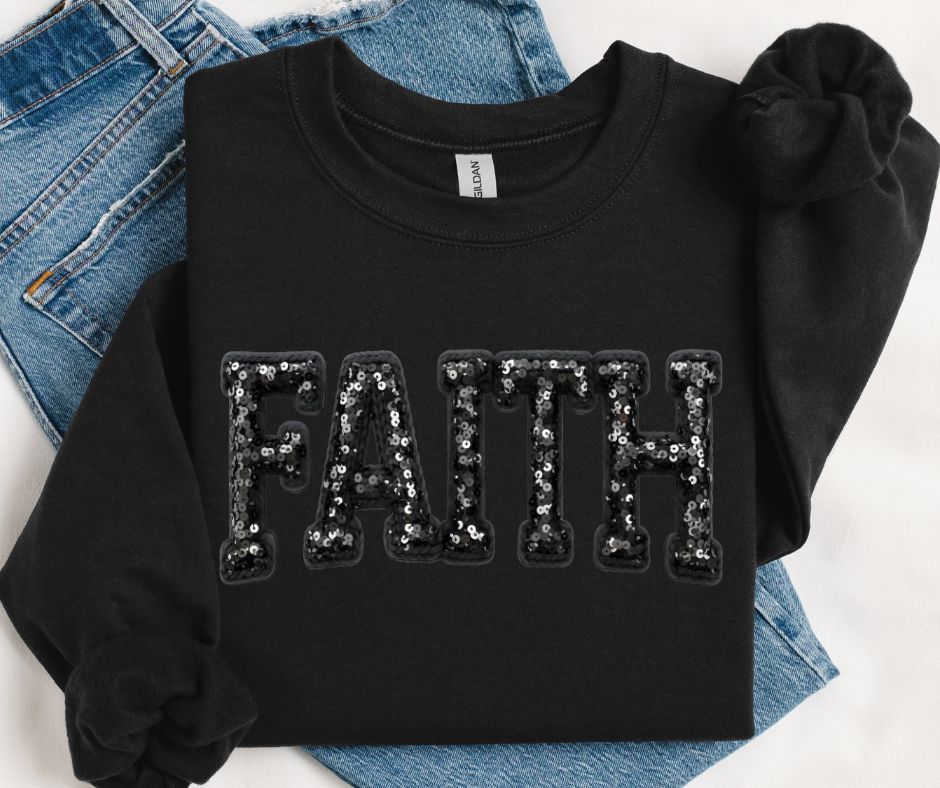 Faith (faux sequins) - DTF