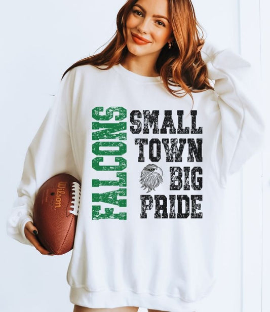 Falcons - Kelly Green (Small Town Big Pride Mascots) - DTF