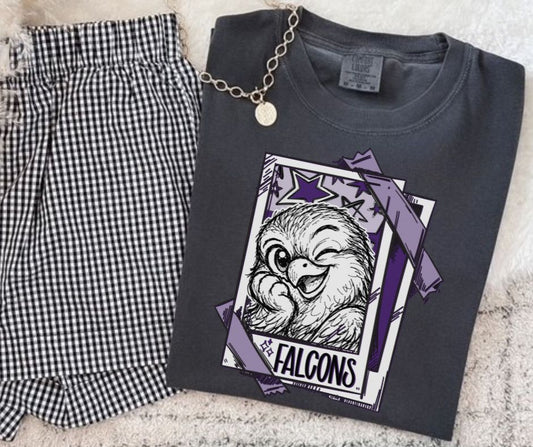 Falcons - Purple (Cutie Patootie Mascots) - DTF