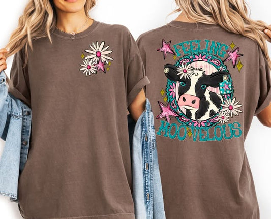 Feeling Moo-velous (2-in-1 front/back design) - DTF