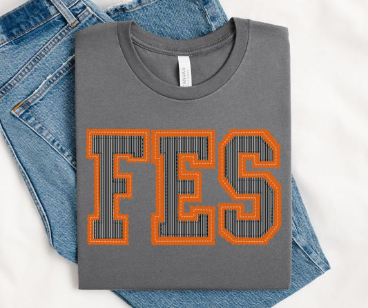 FES - Orange/Black (Prepster Mascot) - DTF