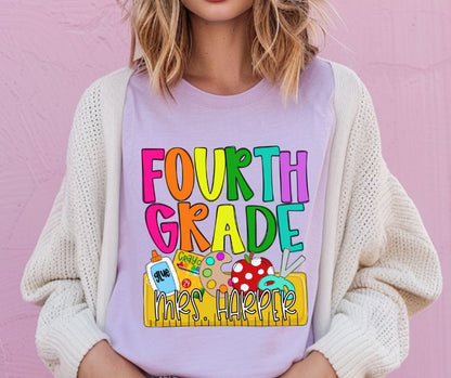 CUSTOM Back to School Grade Level Name Plate - Design/Mock Up