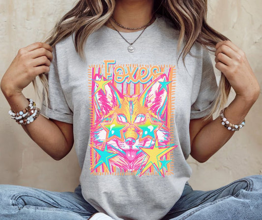 Foxes (Colorful Stars Mascot) - DTF