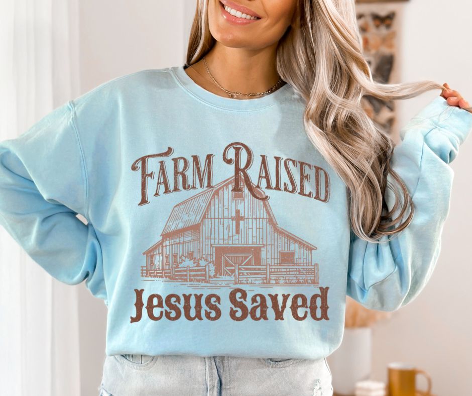 Farm Raised Jesus Saved - DTF