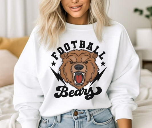 Football Bolt Mascot - Bears - DTF